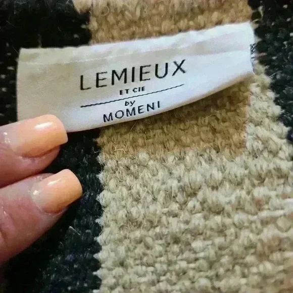 Lemieux Et Cie by Momeni Metlili Black And Tan MTL-4 Runner Area Rug, 2'3 x 8'